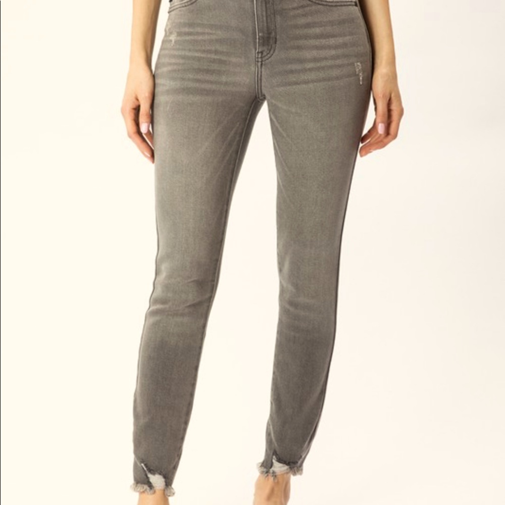 High waist Kancan cropped jeans